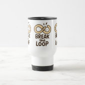 Break the Loop Motivational Travel Mug Reisbeker (Center)