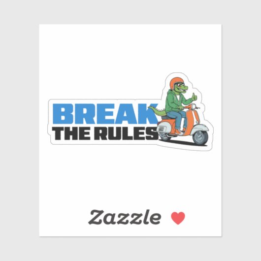 Break The Rules Sticker (Vel)