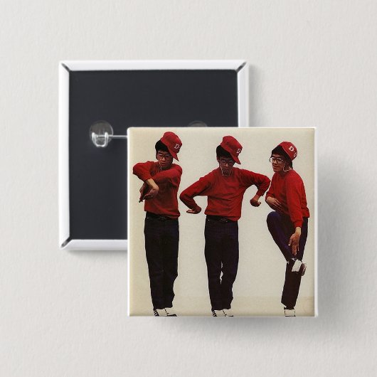 BREAK VIERKANTE BUTTON 5,1 CM (Voorkant /achterkant)