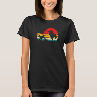 Breakaway Touwtrekken Cowgirl Retro Rodeo Grafisch T-shirt