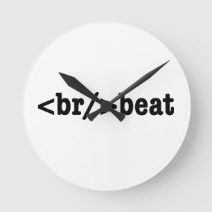 breakbeat de Code van HTML Ronde Klok