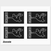 Breakdance aangepaste kleur stickers (Vel)