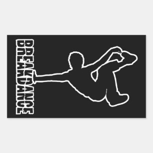 Breakdance aangepaste kleur stickers