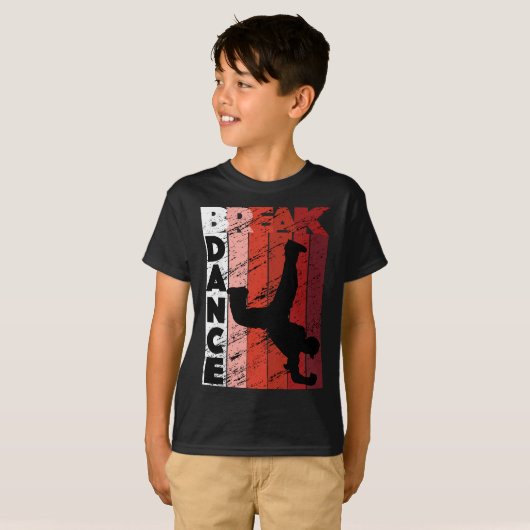 Breakdance B-Boy Breakdancer Breakdancing Hip Hop T-shirt (Voorkant volledig)