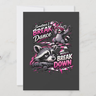 Breakdance, break down, discodivertissement kaart