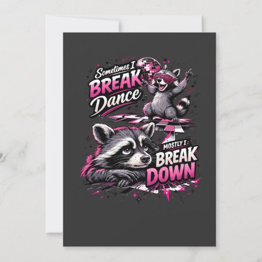 Breakdance, break down, discodivertissement kaart (Voorkant)