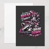 Breakdance, break down, discodivertissement kaart (Voorkant / Achterkant)