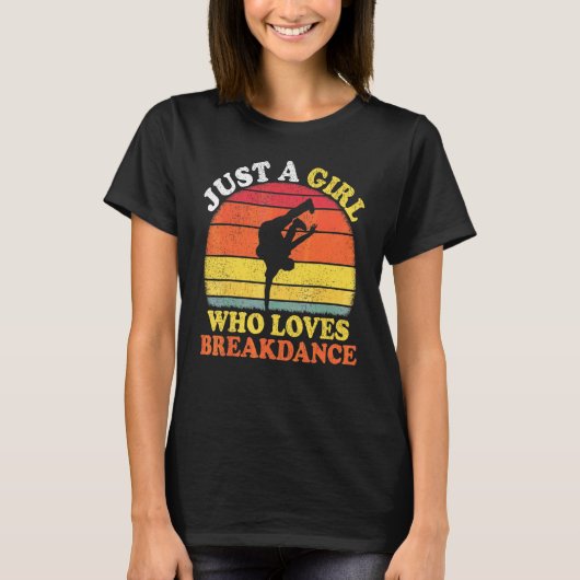 Breakdance Dans Ouderwets Gewoon Een Meisje Dat Va T-shirt (Voorkant)