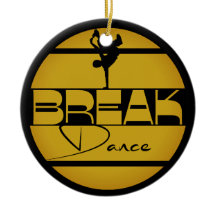Breakdance geel zwart met danser