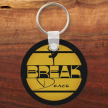 Breakdance geel zwart met danser