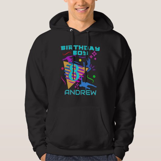 Breakdance Hip Hop Dance Verjaardagsjongen Matchin Hoodie (Voorkant)