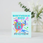 Breakdance Hip Hop Dans Verjaardag Jongen Matching Briefkaart (Staand voorkant)