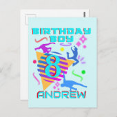 Breakdance Hip Hop Dans Verjaardags Jongen Matchin Briefkaart (Voorkant / Achterkant)