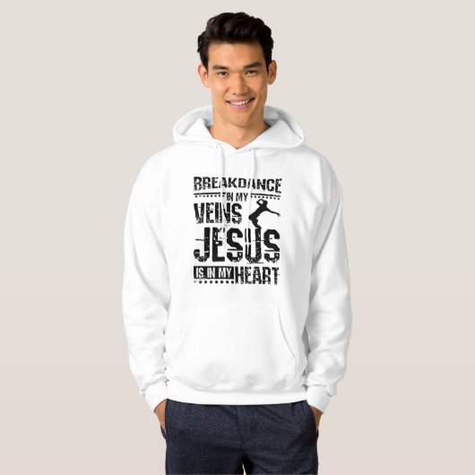 Breakdance Jesus Hoodie (Voorkant volledig)