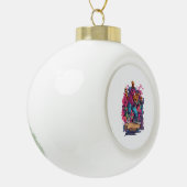 Breakdance Meow – Urban Graffiti Kat Dans Keramische Bal Ornament (Links)