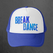 Breakdance neon blauw pet