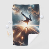 Breakdance ontmoet het universum golfhanddoek (Insitu)