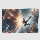 Breakdance ontmoet het universum golfhanddoek (Horizontaal)