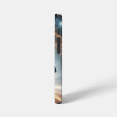 Breakdance ontmoet het universum iPhone hoesje (Linkerkant)