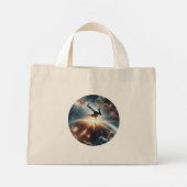 Breakdance ontmoet het universum mini tote bag (Achterkant)
