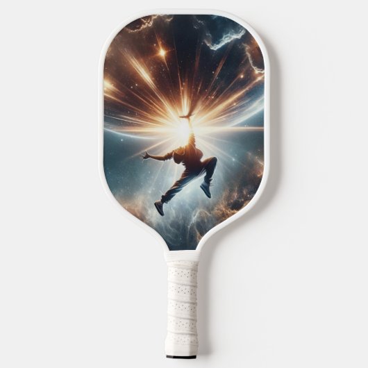 Breakdance ontmoet het universum pickleball paddle (Achterkant)