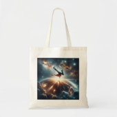 Breakdance ontmoet het universum tote bag (Voorkant)