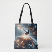 Breakdance ontmoet het universum tote bag (Voorkant)