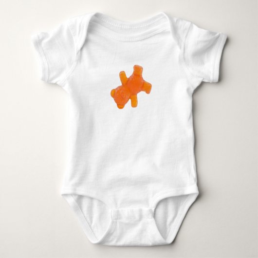 Breakdance Orange Gummy Bear - Sweet & Cool Baby Romper (Voorkant)