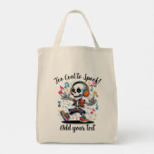 Breakdance-skelet – Grote Halloween-tas Tote Bag (Achterkant)