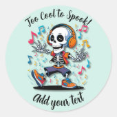 Breakdance Skeleton – Halloween Stickers (Voorkant)