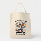 Breakdance Skeleton – Large Halloween Tote Tote Bag (Voorkant)