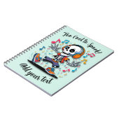 Breakdance Skeleton Vibes – Halloween Notitieboek (Linkerzijde)