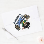 Breakdance-stickers Ronde Sticker (Envelop)