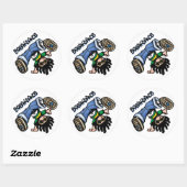 Breakdance-stickers Ronde Sticker (Vel)
