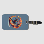 Breakdance straatbrand met stedelijke energie bagagelabel (Voorkant (horizontaal))