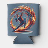 Breakdance straatbrand met stedelijke energie blikjeskoeler (Voorkant)