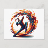 Breakdance straatbrand met stedelijke energie briefkaart (Voorkant)