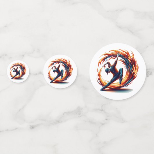 Breakdance straatbrand met stedelijke energie confetti (Voorkanten)