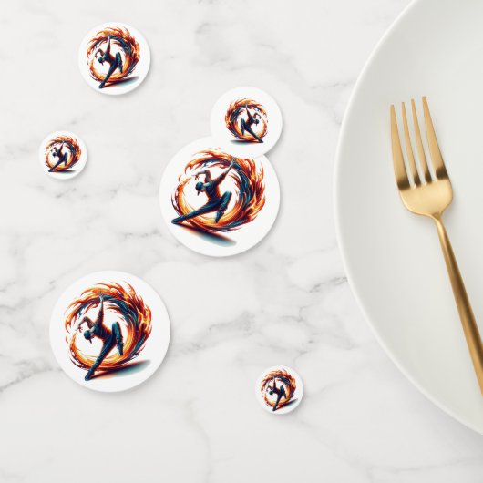 Breakdance straatbrand met stedelijke energie confetti (Groep)