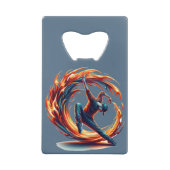 Breakdance straatbrand met stedelijke energie creditkaart flessenopener (Achterkant)