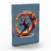 Breakdance straatbrand met stedelijke energie fotoblokken (Links)