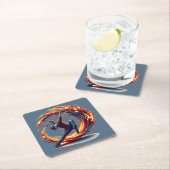 Breakdance straatbrand met stedelijke energie kartonnen onderzetters (Insitu)