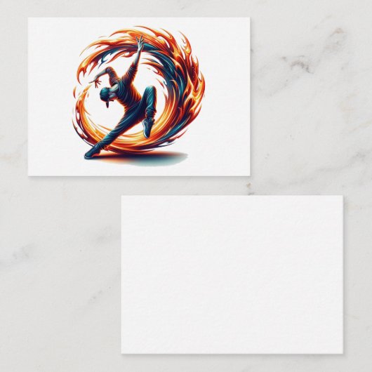 Breakdance straatbrand met stedelijke energie notitiekaartje (Voorkant / Achterkant)