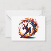 Breakdance straatbrand met stedelijke energie notitiekaartje (Voorkant)