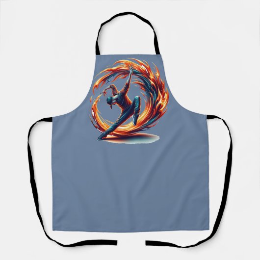 Breakdance straatbrand met stedelijke energie schort (Voorkant)