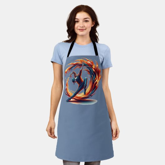 Breakdance straatbrand met stedelijke energie schort (Gedragen)