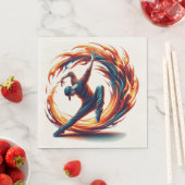 Breakdance straatbrand met stedelijke energie servet (Insitu)