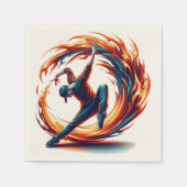 Breakdance straatbrand met stedelijke energie servet (Voorkant)