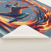 Breakdance straatbrand met stedelijke energie sherpa deken (3/4)