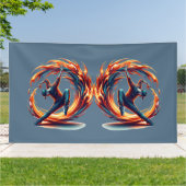 Breakdance straatbrand met stedelijke energie spandoek (Buitenkant)